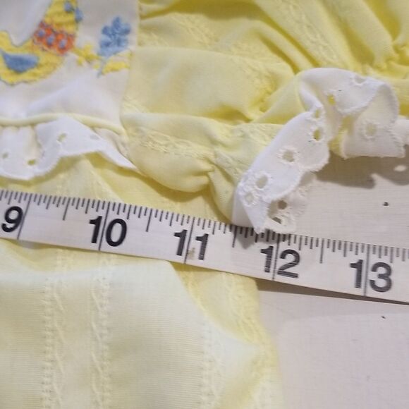 Vintage Sears Baby Dress yellow 2t - Picture 7 of 13